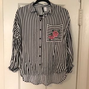 Striped Light Button Down